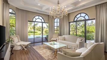 Villa, 4 Bedrooms, Private Pool, Ocean View | Living area | LCD TV