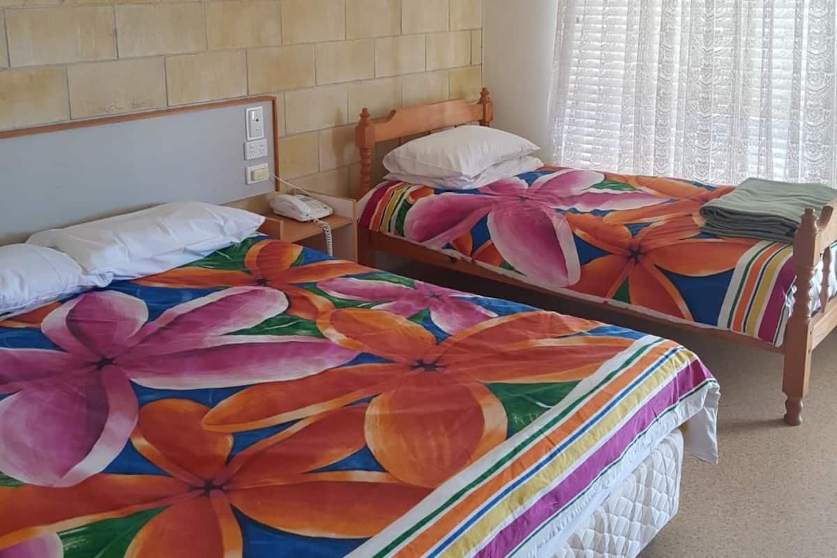 Habitación con 2 camas individuales | Escritorio, camas extra y ropa de cama
