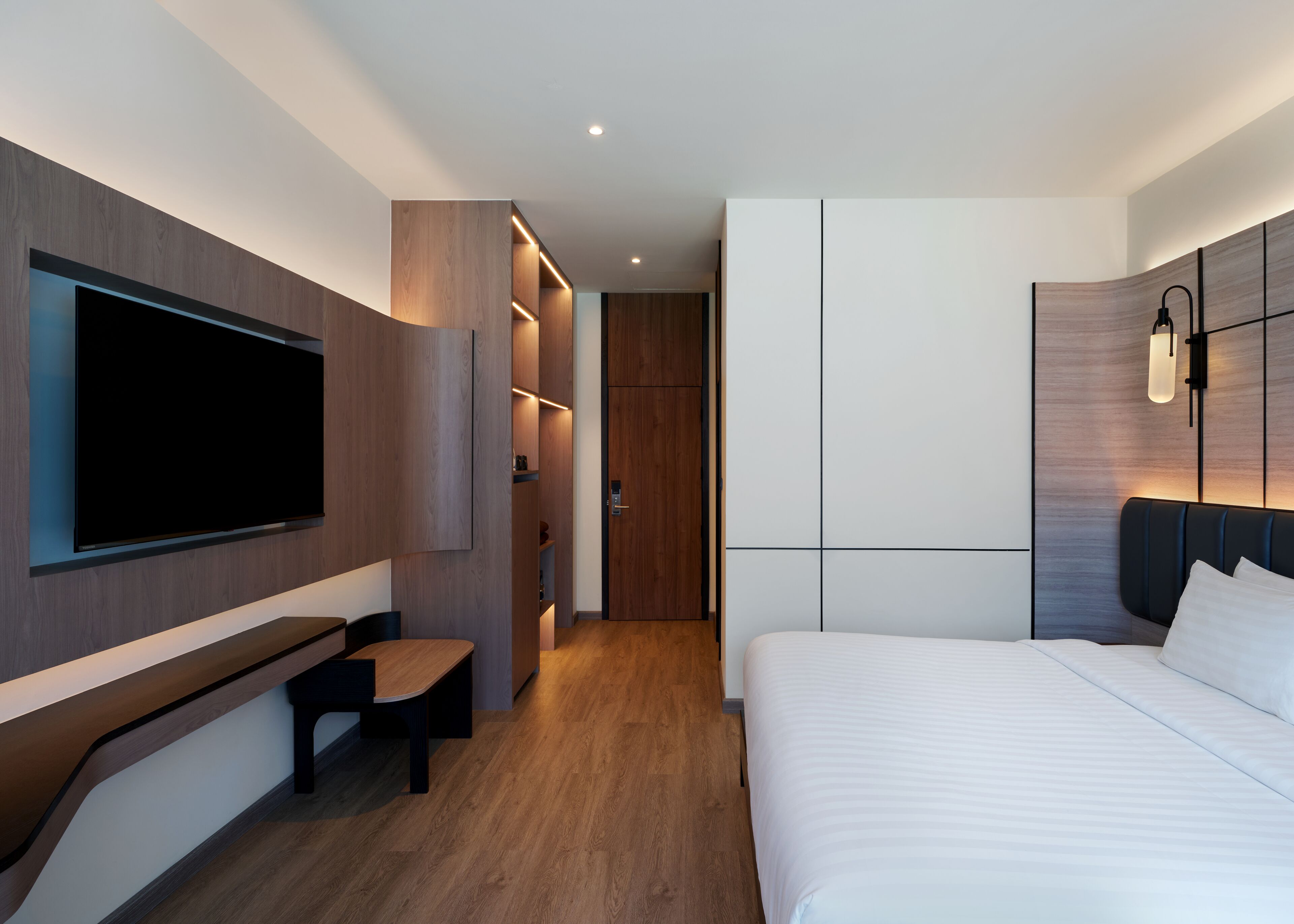 standard double room  | blackout curtains, free wifi, bed sheets