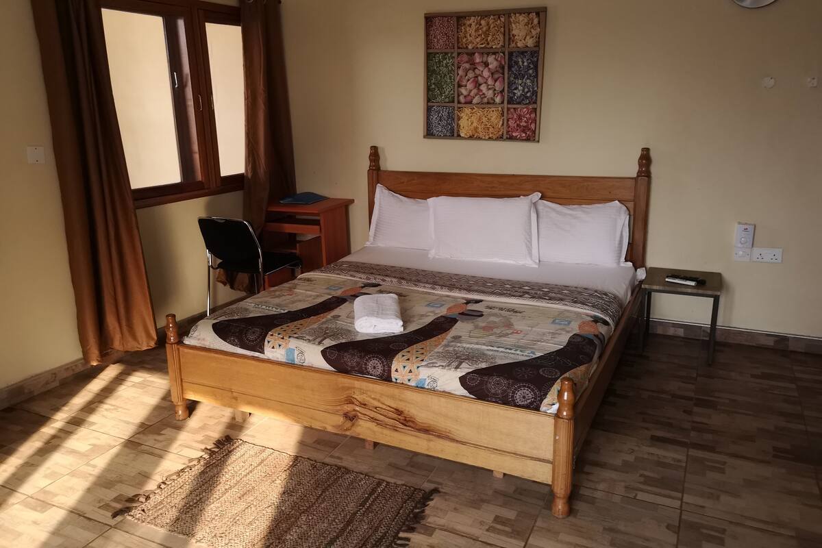 Design-Doppelzimmer, 1 Schlafzimmer, zum Garten hin