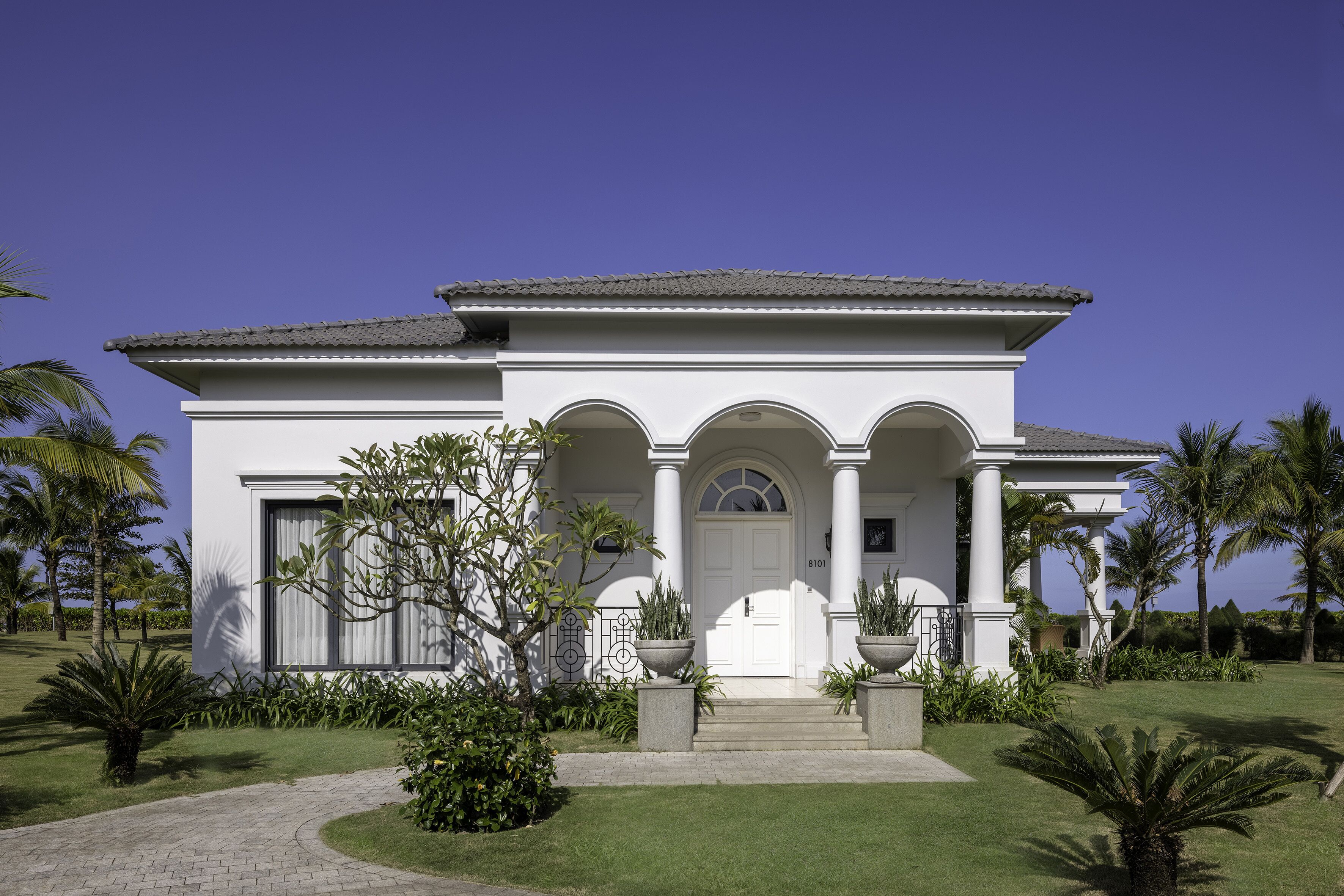 villa, 4 bedrooms, private pool, sea view | premium bedding, minibar, in-room safe, desk