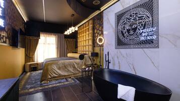 Quarto casal superluxo | 1 quarto, cofres nos quartos, cortinas blackout, quartos à prova de som