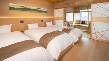 Japanese Style Room TA3 | In-room safe, individually decorated, desk, bed sheets