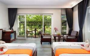 Family Deluxe With Balcony - Free Pick Up | Balcony view - Indra Angkor Residence (Siem Reap)