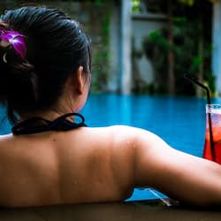 Poolside bar