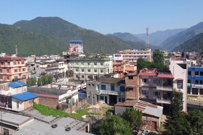 Udsigt fra overnatningsstedet