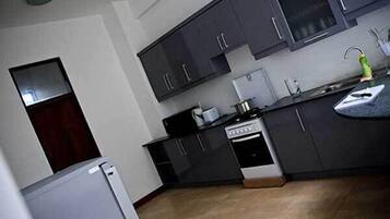 Lemari es dan microwave