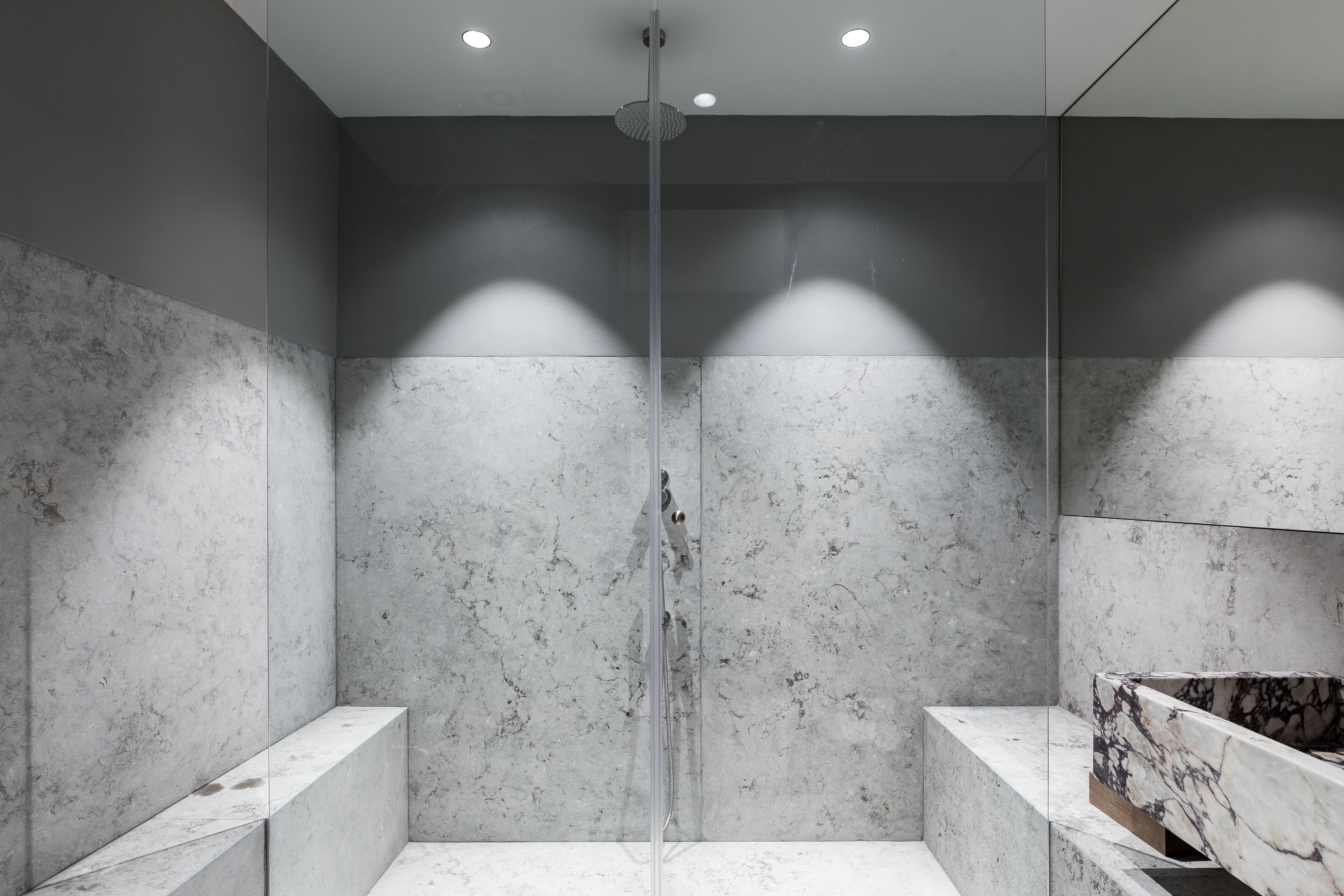 shower, free toiletries, slippers, bidet