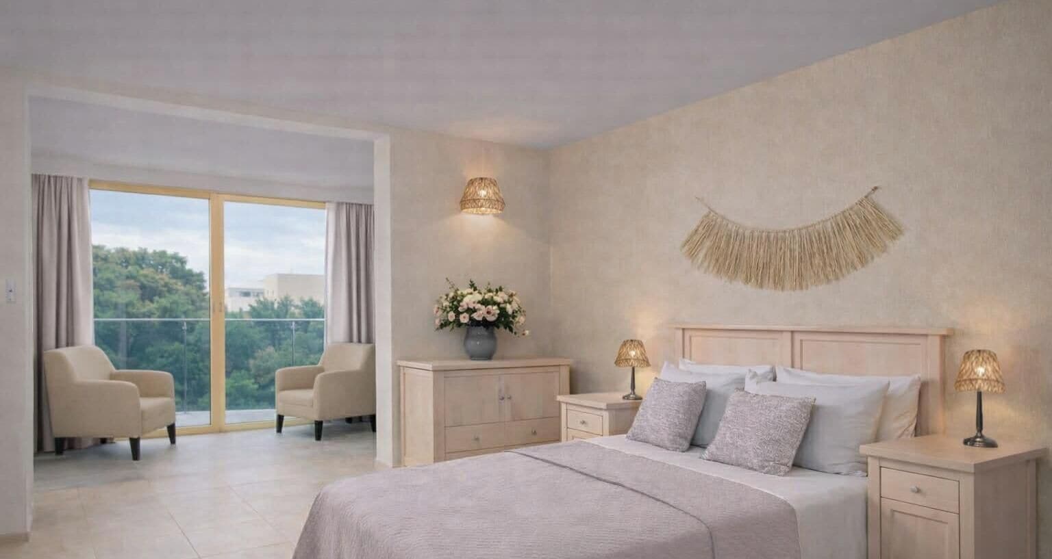 ミニバー、防音設備、ベビーベッド (無料)、WiFi (無料)