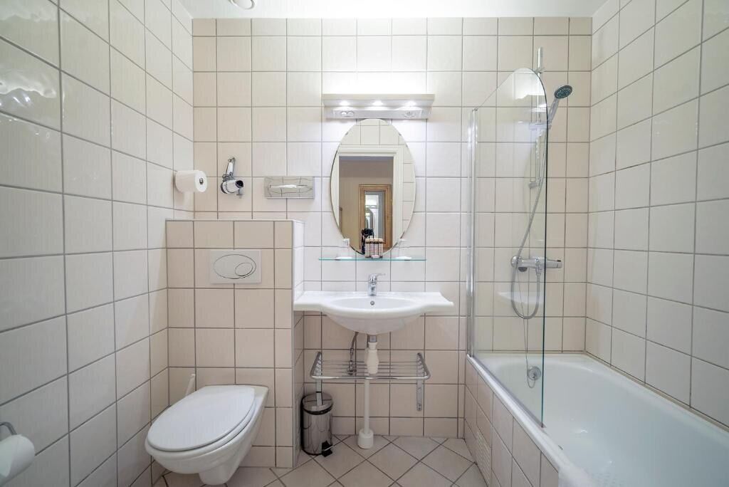 free toiletries, hair dryer, towels