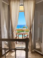 Double Room, 1 Double Bed, Private Bathroom, Sea View | Terrace/patio