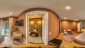 Deluxe-Doppelzimmer, Nichtraucher (Schmetterling) | Hochwertige Bettwaren, Daunenbettdecken, Minibar, Zimmersafe