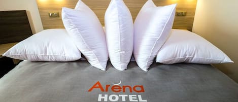 Desk, blackout drapes, soundproofing, iron/ironing board