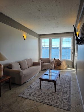 Standard Apartment, Multiple Beds, Ocean View | Living area - The Inn on the Wharf (Lubec)