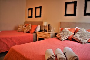 1 bedroom, down duvets, laptop workspace, blackout curtains