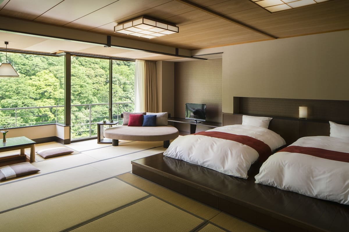 Free minibar items, in-room safe, desk, blackout curtains