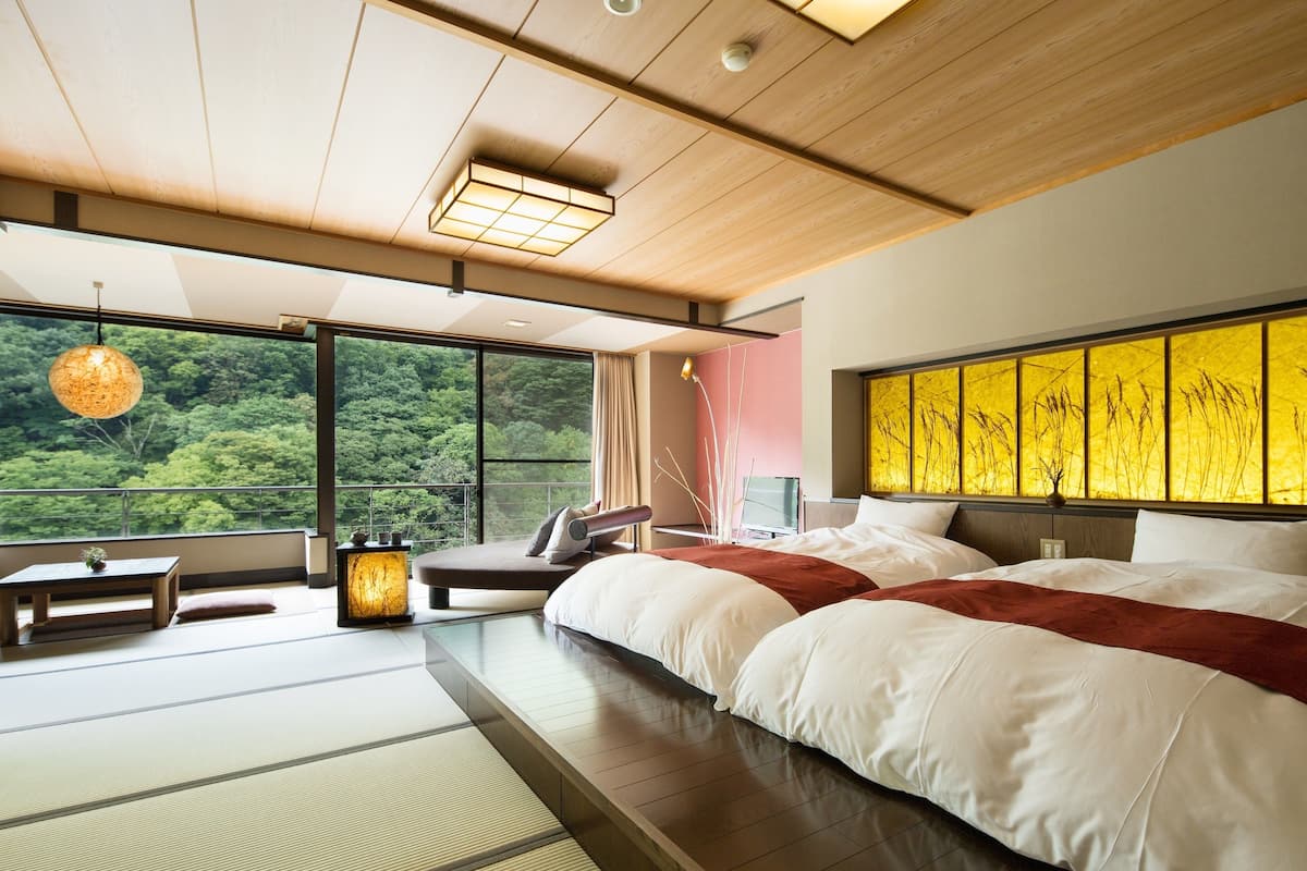 Japanese-style Room with River View GB2 | Mountain view