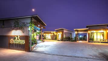 Front of property – evening/night