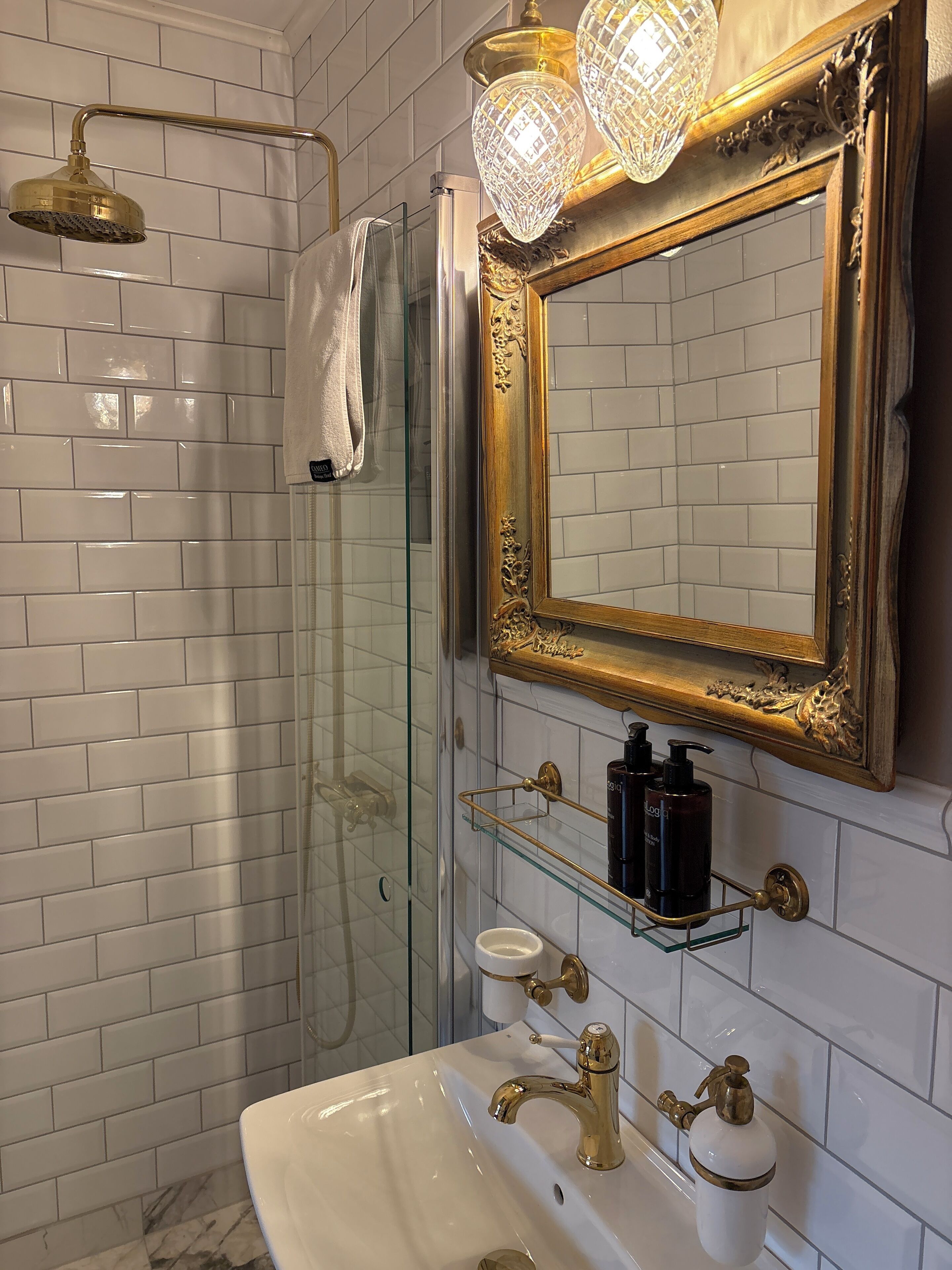 signature triple room | bathroom | shower, free toiletries, hair dryer, towels