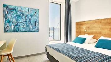 Superior Double Room, Balcony, Sea View | Desk, blackout drapes, soundproofing, iron/ironing board (on request)
