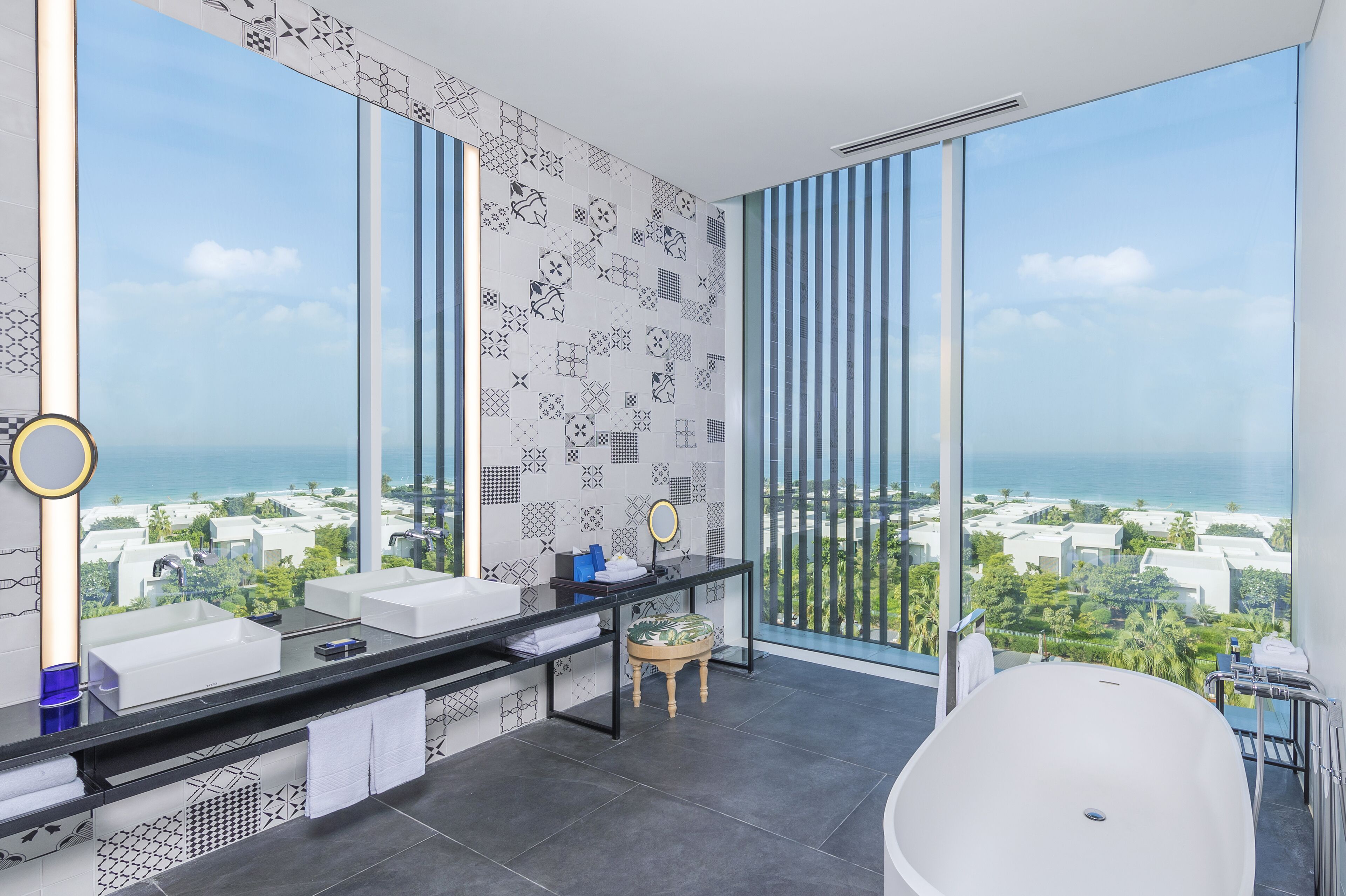 kohinoor ocean view suite with private terrace | bathroom | separate bathtub and shower, rainfall showerhead, free toiletries