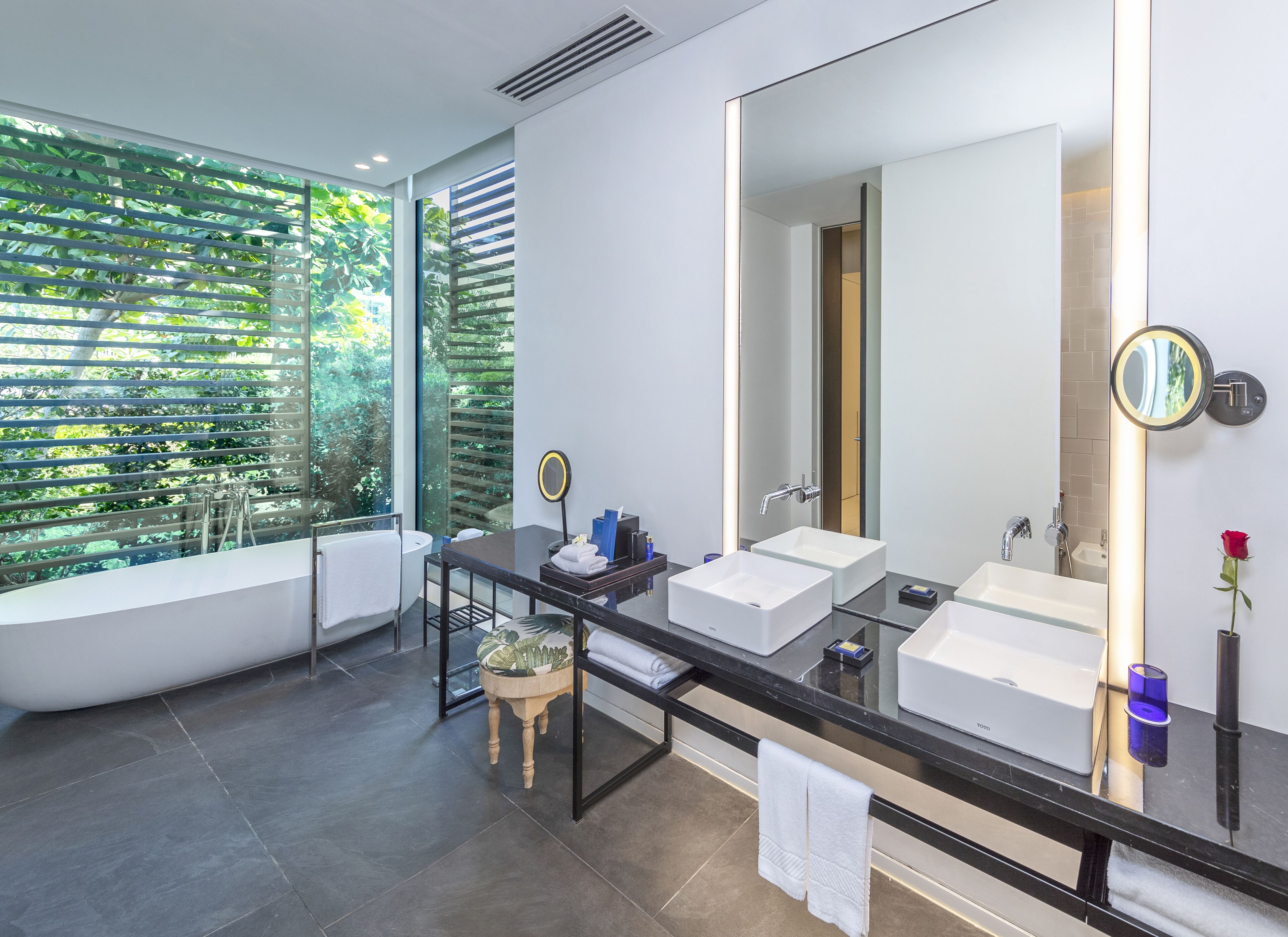 premium three bedroom garden villa with private pool | bathroom | separate bathtub and shower, rainfall showerhead, free toiletries