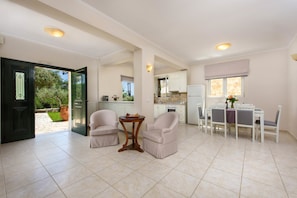 Premium Villa, 4 Bedrooms, Private Pool | Living area | Flat-screen TV, DVD player
