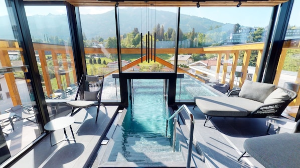 Indoor pool, outdoor pool