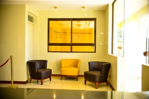 Sitteområde i lobbyen