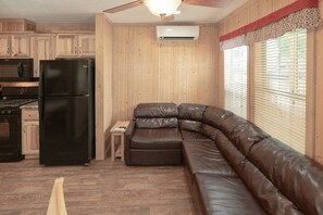 Cottage, 2 Bedrooms (Linens not provided) | Living area - Sun Retreats Adirondack Gateway (Gansevoort)