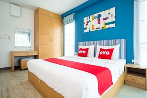 Een minibar, gratis wifi, beddengoed