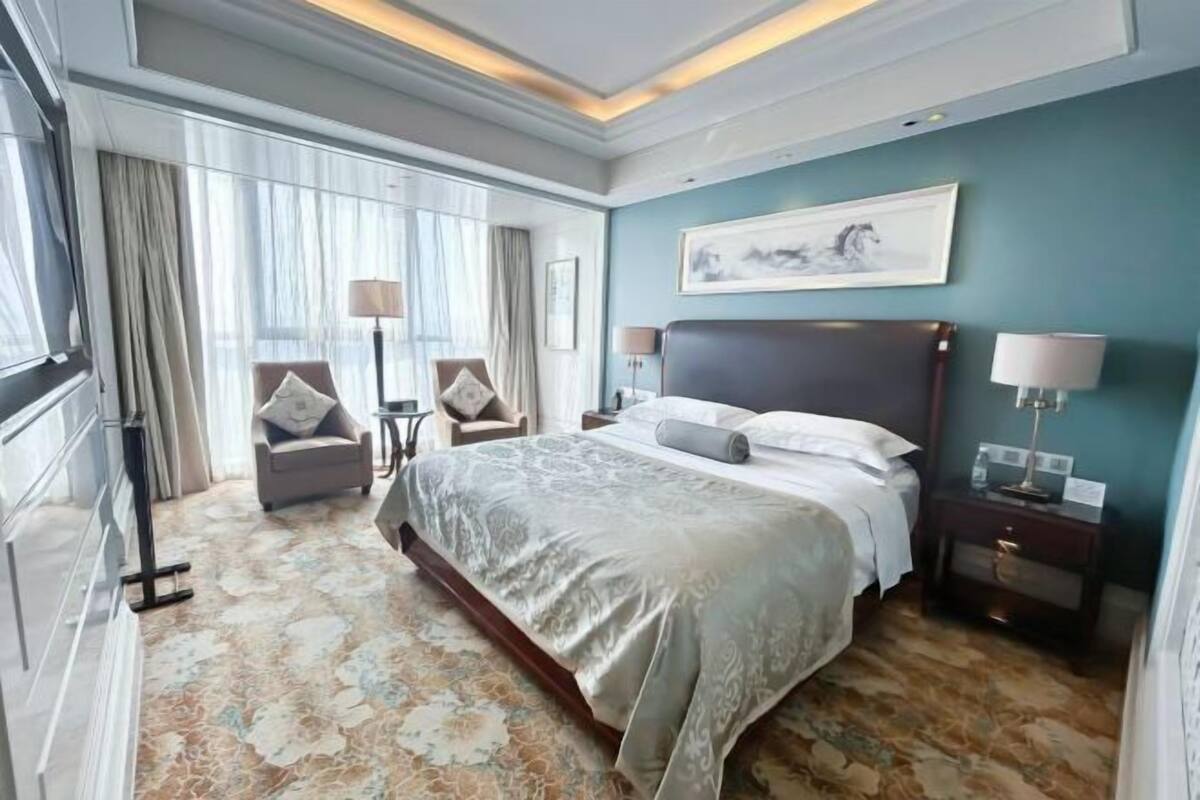 Literie de qualité supérieure, couette en duvet d'oie, minibar