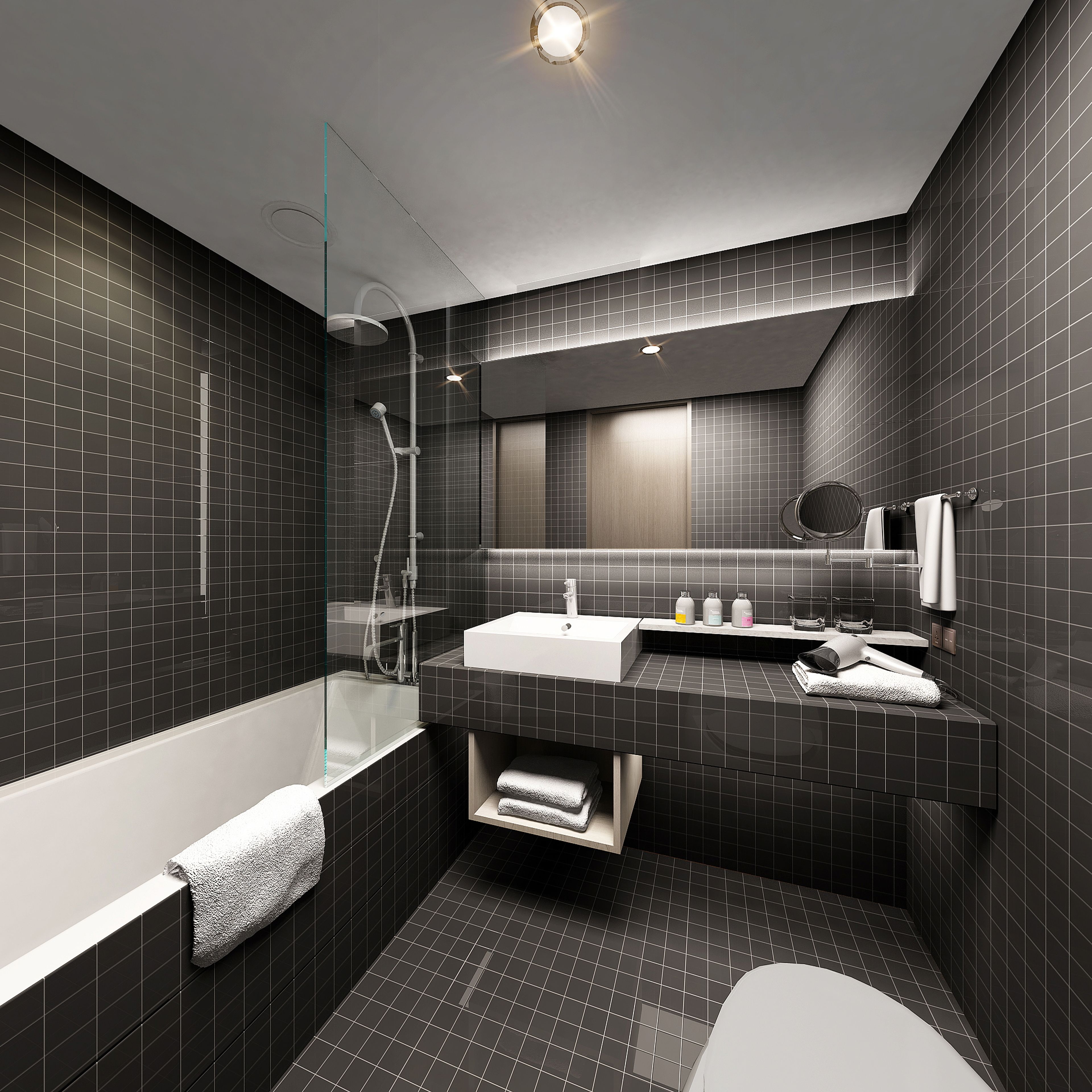 free toiletries, bathrobes, slippers, bidet