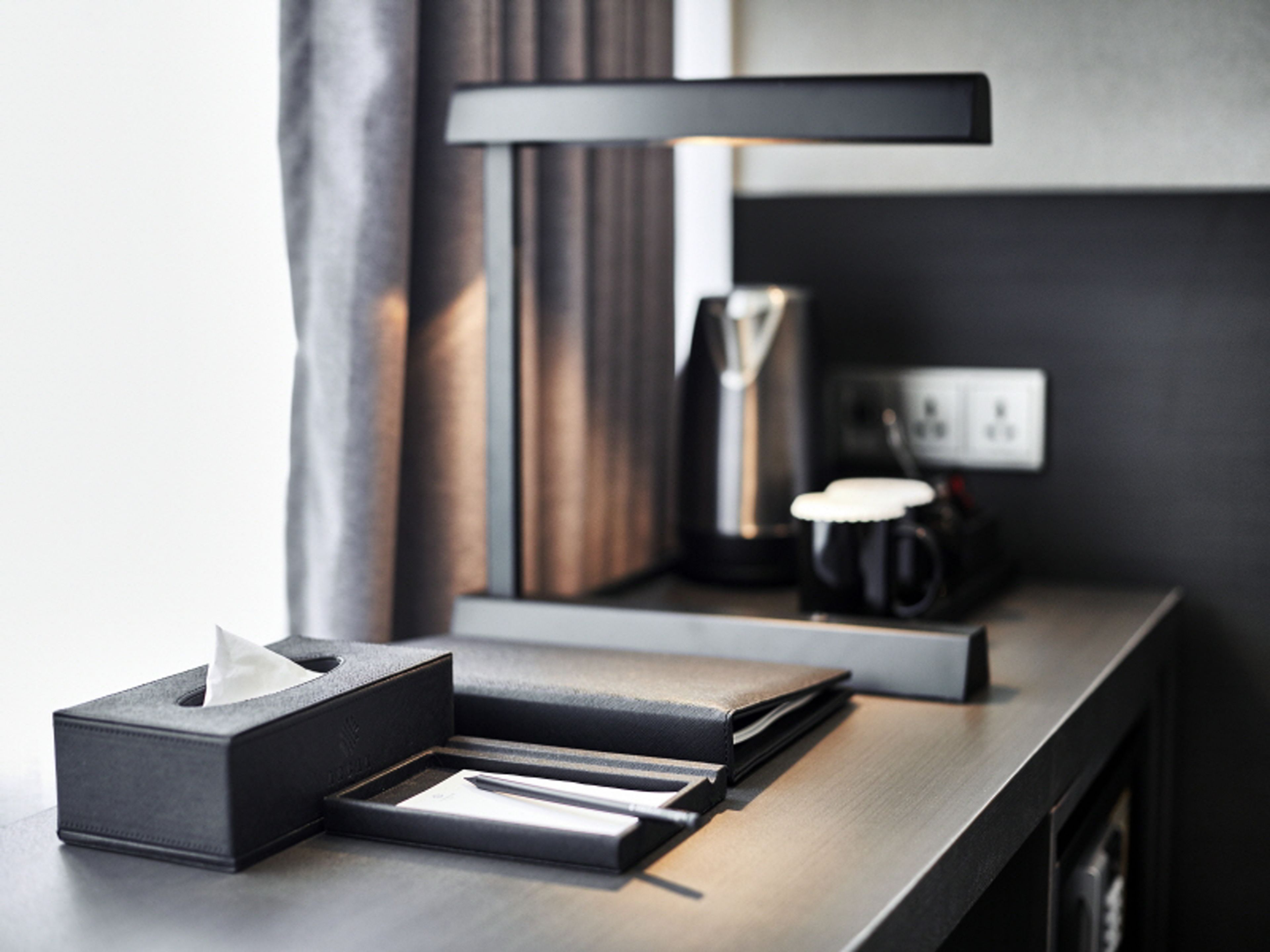 in-room safe, desk, blackout curtains, soundproofing