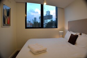 Apartment, 1 Bedroom, Balcony, City View | Iron/ironing board, cots/infant beds, free WiFi, bed sheets - Royal Stays Apartments Docklands (Docklands)