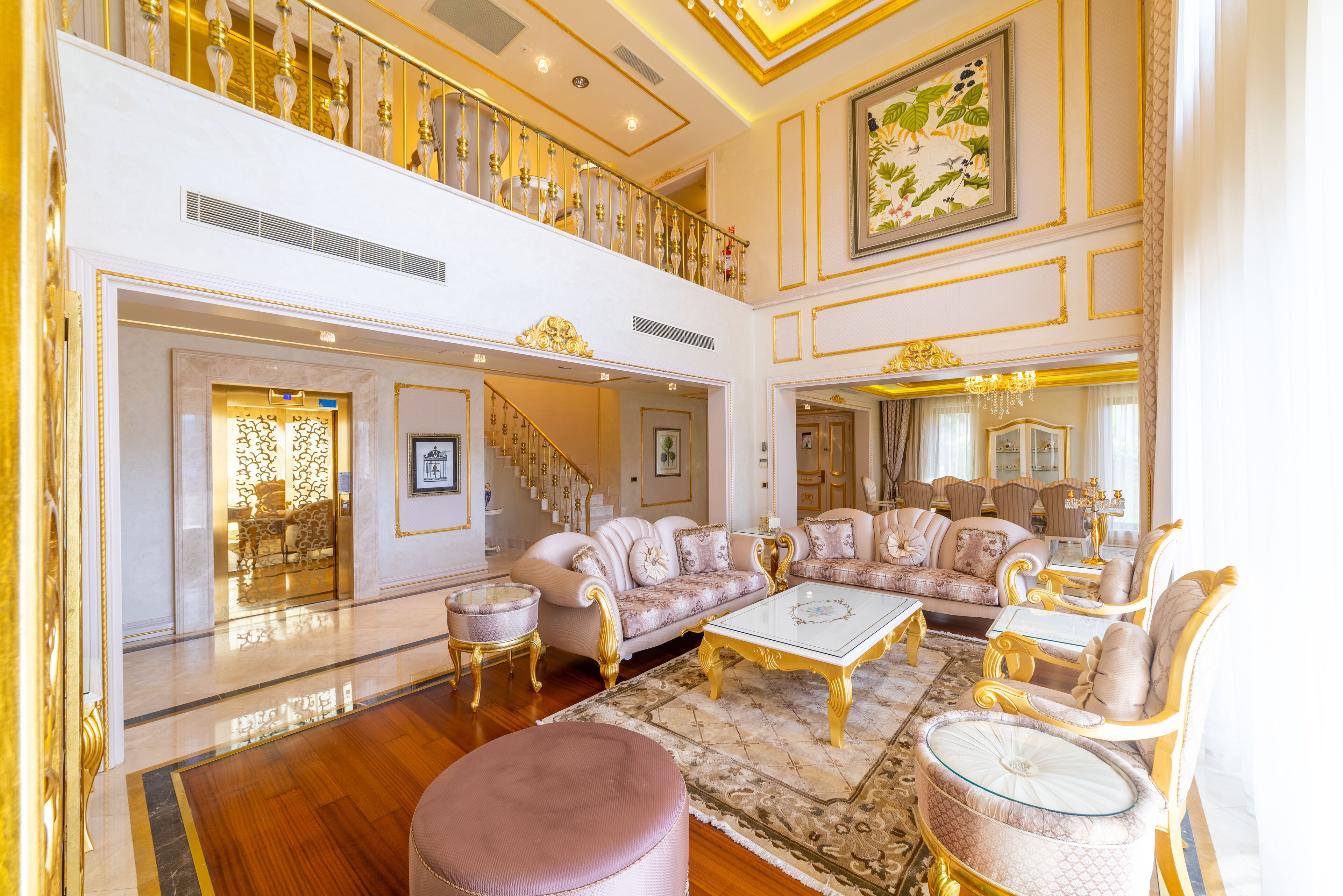 premium villa, 4 bedrooms, private pool, sea view | living area | 45-inch lcd tv with cable channels, tv