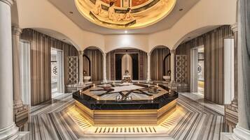 Behandlingsrum til par, tyrkisk bad/hammam, kropsbehandlinger