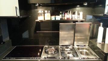 Fridge, oven, stovetop, dishwasher