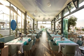 Breakfast, lunch served; local and international cuisine, beach views