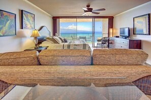 Living area - Royal Kahana #1202 Studio Bedroom Condo by RedAwning (Lahaina)