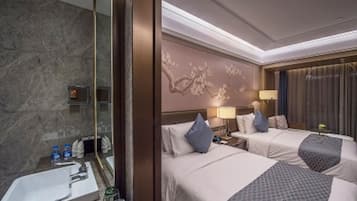 Quarto duplo superior | 1 quarto, frigobar, cofres nos quartos, escrivaninha