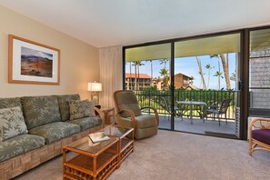 Condo | Living area | DVD player - Papakea #b207 Studio Bedroom Condo by RedAwning (Lahaina)