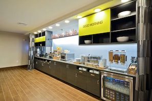 Free daily buffet breakfast