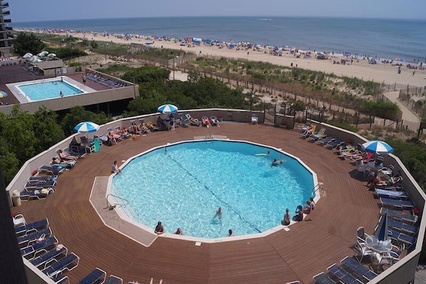 Condo, 1 Bedroom | Outdoor pool - High Point South 3F by RedAwning (Ocean City)