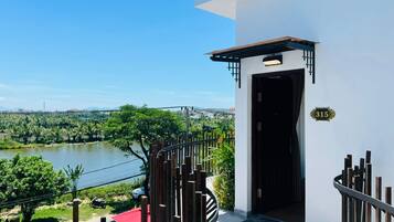 Vue depuis lâhĂ©bergement