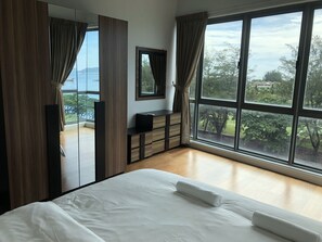 Apartment, 3 Bedrooms, Sea View | Premium bedding, individually decorated, individually furnished, desk - Borneo Coastal Residence - IMAGO Mall (Kota Kinabalu)