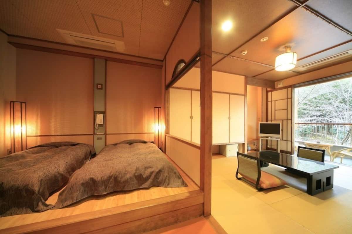 Japanese Style Room with Private Open-air Bath New Building | In-room safe, soundproofing, iron/ironing board, free WiFi