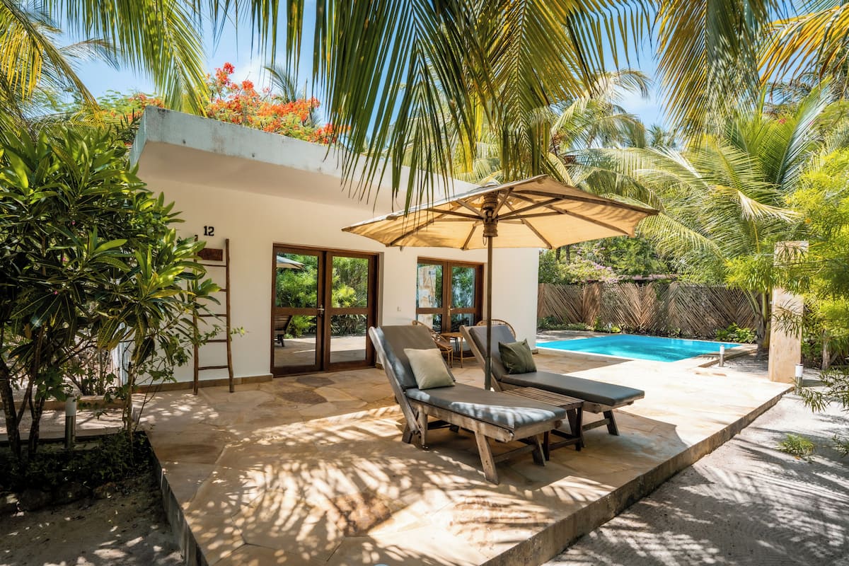 Deluxe Double Room, Private Pool, Pool View | Terrace/patio