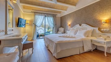 Quarto casal luxo, terraço | Vista do quarto