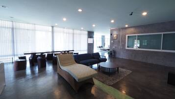 3 Bedrooms Pool Villa | Living area | Flat-screen TV, DVD player